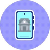 App Flat Sticker Icon vector