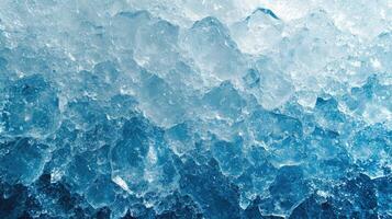 AI generated Ice texture cracks surface, abstract winter background photo