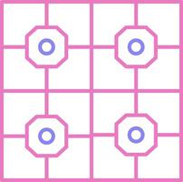 Floor Tiles Linear Two Colour Icon vector