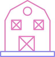 Barn Linear Two Colour Icon vector