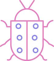 Bug Linear Two Colour Icon vector