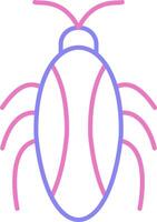 Cockroach Linear Two Colour Icon vector