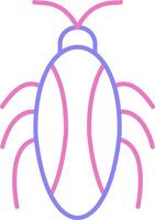 Cockroach Linear Two Colour Icon vector