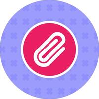 Paperclip 1 Flat Sticker Icon vector