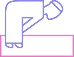 Ruku Linear Two Colour Icon vector
