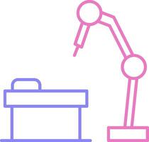 Robotic Surgery Linear Two Colour Icon vector