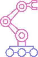 Robotics Linear Two Colour Icon vector