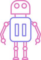 Robot Linear Two Colour Icon vector