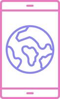 Smartphone Linear Two Colour Icon vector