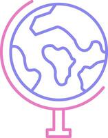 Globe Linear Two Colour Icon vector