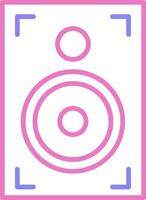 Speaker Linear Two Colour Icon vector