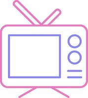 Television Linear Two Colour Icon vector