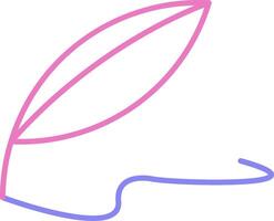 Quill Linear Two Colour Icon vector