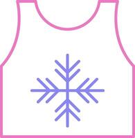 Tanktop Linear Two Colour Icon vector