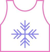 Tanktop Linear Two Colour Icon vector