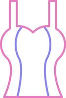 Tanktop Linear Two Colour Icon vector