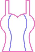 Tanktop Linear Two Colour Icon vector