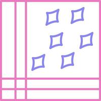 Handkerchief Linear Two Colour Icon vector