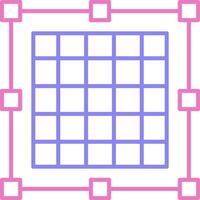 Grid Linear Two Colour Icon vector