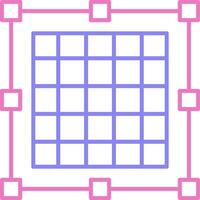 Grid Linear Two Colour Icon vector