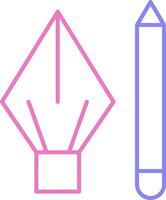 Pencil Linear Two Colour Icon vector