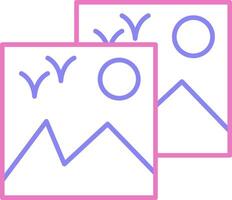 Images Linear Two Colour Icon vector