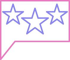 Stars Linear Two Colour Icon vector