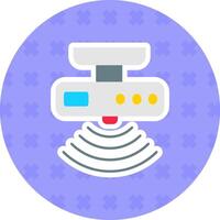 Motion sensor Flat Sticker Icon vector