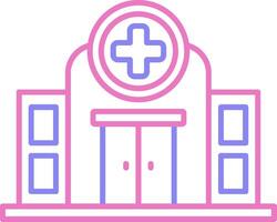 Hospital Linear Two Colour Icon vector