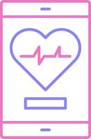 Graph Linear Two Colour Icon vector