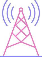 Antenna Linear Two Colour Icon vector