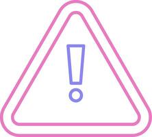 Alert Linear Two Colour Icon vector