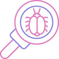 Search Linear Two Colour Icon vector
