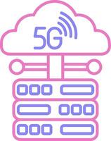 Networking Linear Two Colour Icon vector