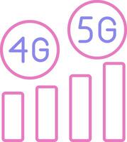 High Speed Linear Two Colour Icon vector