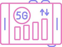Signal Linear Two Colour Icon vector