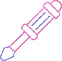 Screwdriver Linear Two Colour Icon vector