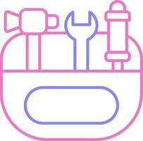 Toolkit Linear Two Colour Icon vector