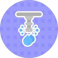 agua plano pegatina icono vector