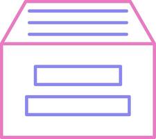 Archive Linear Two Colour Icon vector