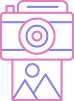 Camera Linear Two Colour Icon vector