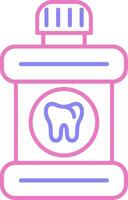 Mouthwash Linear Two Colour Icon vector