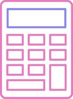 Calculator Linear Two Colour Icon vector