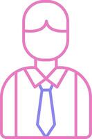 Employee Linear Two Colour Icon vector
