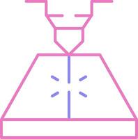 Laser Linear Two Colour Icon vector