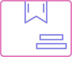 Box Linear Two Colour Icon vector