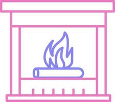 Chimney Linear Two Colour Icon vector