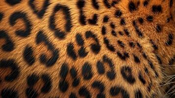 ai generado cerca arriba leopardo Mancha modelo textura fondo, realista foto