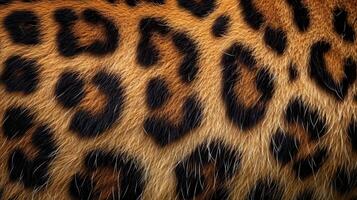 ai generado cerca arriba leopardo Mancha modelo textura fondo, realista foto