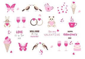 Valentines day large set vector